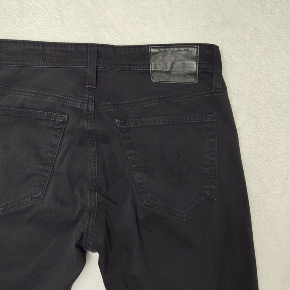 AG Everett Jeans Mens 29x29 Black Dark Wash Slim Straight Stretch Denim Pants - Picture 5 of 12